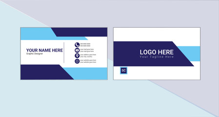 Fototapeta premium Business card design template, Clean professional business card template, visiting card, business card template.