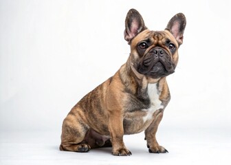 Obraz premium french bulldog puppy on white