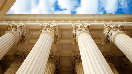 Fototapeta premium Columns at the U.S. Supreme Court