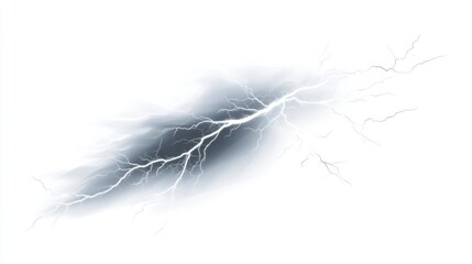 Abstract Lightning Bolt: A Dramatic Display of Nature's Power