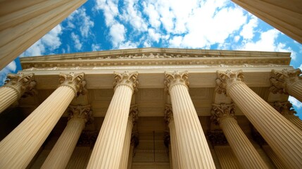 Fototapeta premium Columns at the U.S. Supreme Court