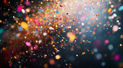 Colorful Confetti Celebration Background
