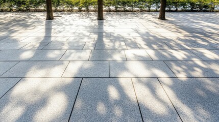Bright Urban Sidewalk with High Contrast Textures