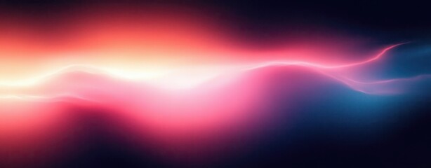 Obraz premium Pink Purple Abstract Glowing Gradient Shape Grainy Background Texture Dynamic Dark Banner Poster Cover Design