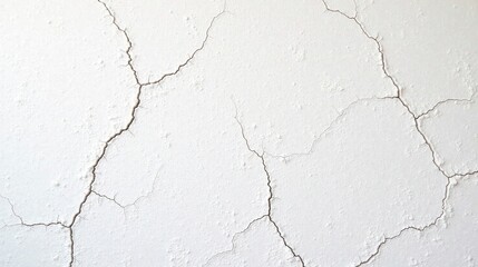 Obraz premium Abstract Texture of Cracked White Surface A Detailed Close-Up Showing Fine Lines and Irregular Patterns