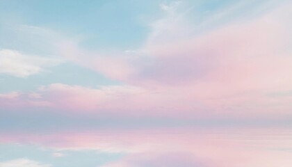 Fototapeta premium 夢色の空 柔らかなグラデーションが描く幻想の風景