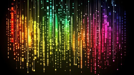 Futuristic Neon Light Design with Grainy Texture