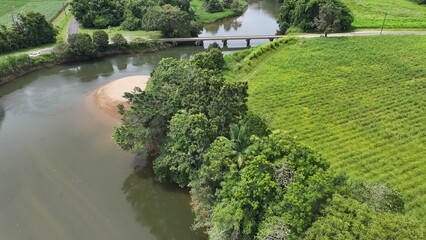 Australian farming fields, cane farmers, remote road, far north queensland