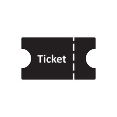 Ecommerce, ticket icon. vector flat black simple illustration for web and app..eps