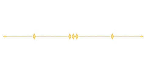 Gold Line. Simple Style Hand Drawn Text Divider.