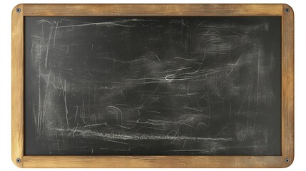 Empty blackboard isolated on transparent background. Perfect for educational, business, and design projects. High-quality PNG file for seamless integration in various creative works.