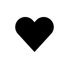 Heart icon love symbol. Vector flat black simple trendy style illustration for web and app..eps