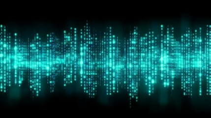 Abstract Binary Data Waveform Visualization