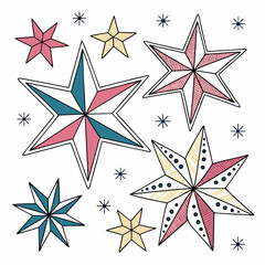 Obraz premium set of stars