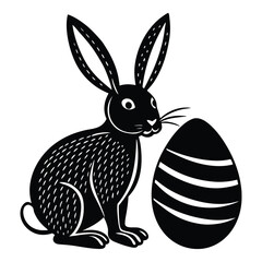 easter bunny silhouette