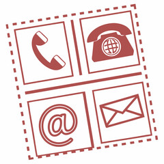 stamp with a stamp printed