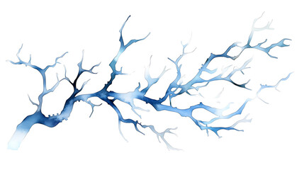 Blue branch art design