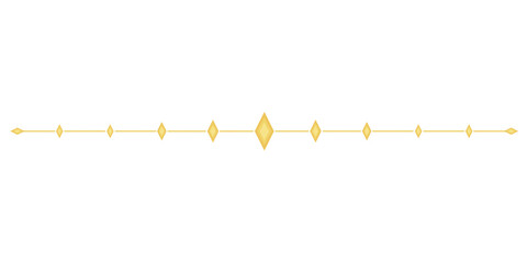 Gold Line. Simple Style Vintage Divider.