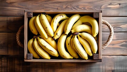 Harvesting fresh bananas tropical farm food photography rustic setting top view culinary delight