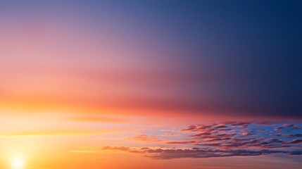 Fototapeta premium Colorful sunset sky, cloudscape background. Ideal for design