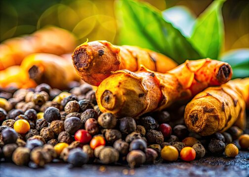 Turmeric Black Pepper Curcumin Bioavailability Health Benefits Bokeh Photography