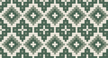 Seamless traditional woven pattern called Anyaman
