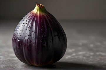 Fototapeta premium A whole fig with soft, velvety exterior
