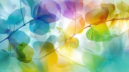 Colorful Vines with Natural Light in Organic Textures