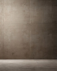 The concrete wall is composed of variously sized rectangular bricks.