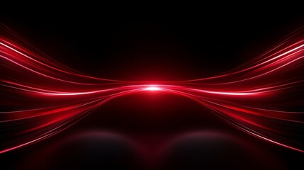 Obraz premium Abstract Red Light Streaks Dynamic Design