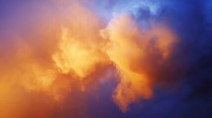 Obraz premium Dreamy Gradient Background from Orange to Blue
