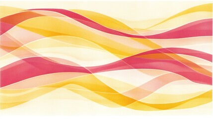 Fototapeta premium Abstract Wave Pattern Yellow and Pink Hues