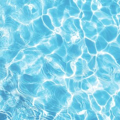 Obraz premium Calming Ripples of Crystal Clear Blue Water Reflecting Natural Light and Tranquility