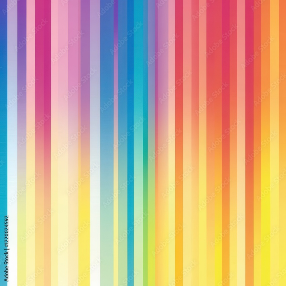 Poster vibrant multicolored striped abstract background with gradient and geometric patterns