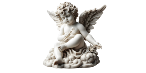 Little angel cherub statuette isolated on transparant background.png