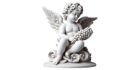 Little angel cherub statuette isolated on transparant background.png
