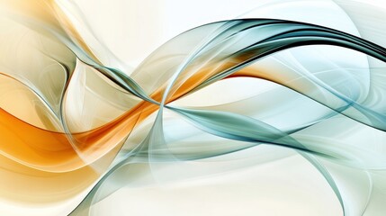 Serene Intertwining Shapes with Natural Elements