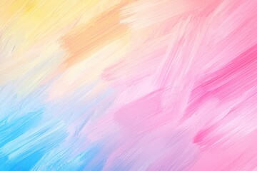 Fototapeta premium Abstract Pastel Rainbow Brush Strokes with Light and Colorful Frame Effect