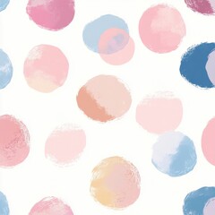 Seamless Abstract Pastel Spots and Splotches Background Pattern for Digital Art and Wallpaper Design