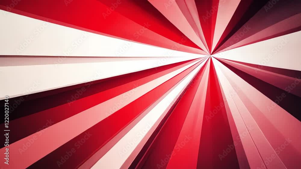Poster dynamic red rays create a stunning visual explosion in a vibrant artistic display. generative ai