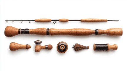 Fishing Gaff Isolated on White Background. Generative AI