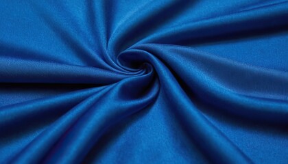 Obraz premium Blue Silk Fabric Texture with Beautiful Waves 