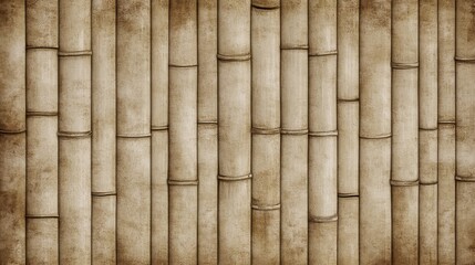 Aged Bamboo Wall Texture Background Image