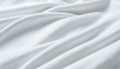Abstract white silk fabric texture background cloth soft wave creases of satin
