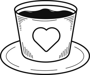 Podcast Doodle Symbol. Flat Vector Illustration on White Background