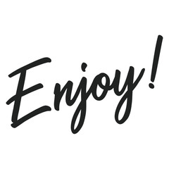enjoy text design vector illustration 