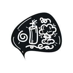 bubble chat on white background 