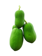 Papaya fruit isolated on a white background 