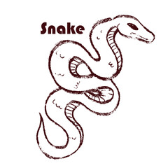 illustration of a snake design vector illustration 