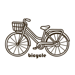bicycle on white design  vector 